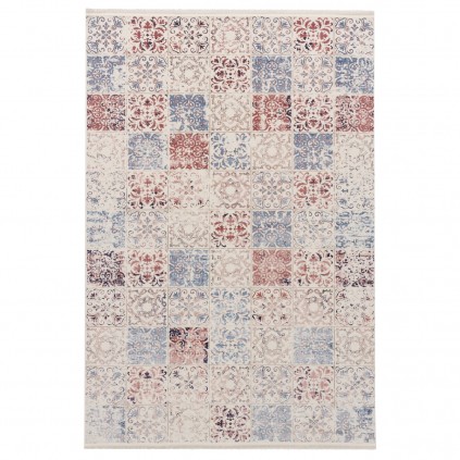 فرش ماشینی طرح خشتی نئوکلاسیک، اکریلیک، سبک پارسی، کد 100061