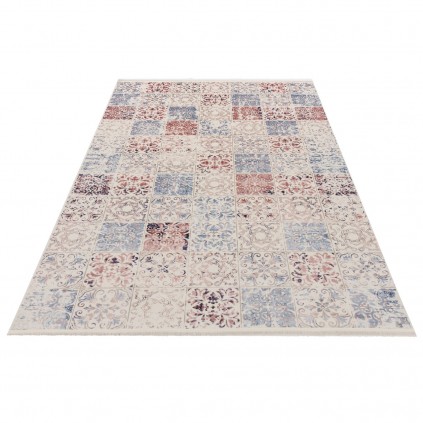 فرش ماشینی طرح خشتی نئوکلاسیک، اکریلیک، سبک پارسی، کد 100061