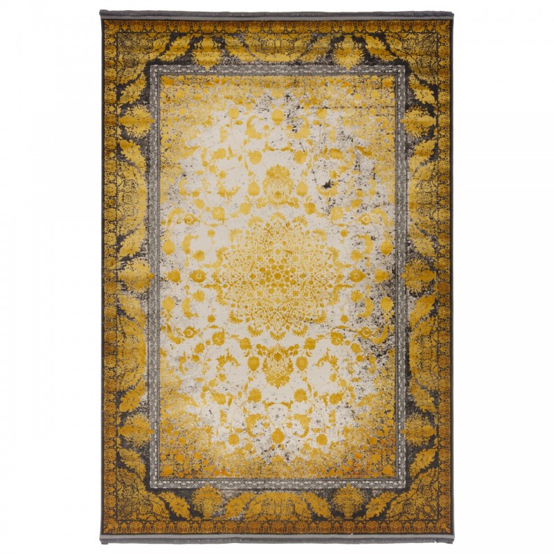 فرش ماشینی طرح لچک ترنج نئوکلاسیک، اکریلیک، سبک پارسی، کد 100063