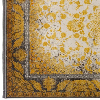 فرش ماشینی طرح لچک ترنج نئوکلاسیک، اکریلیک، سبک پارسی، کد 100063