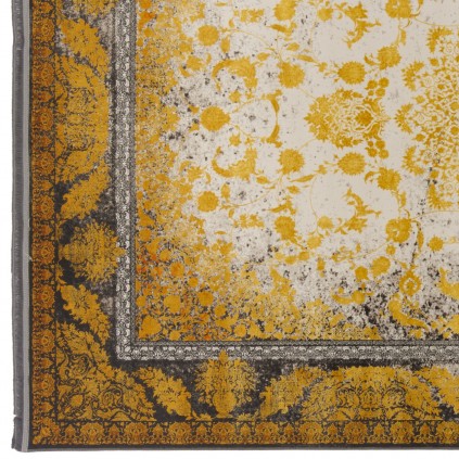 فرش ماشینی طرح لچک ترنج نئوکلاسیک، اکریلیک، سبک پارسی، کد 100063