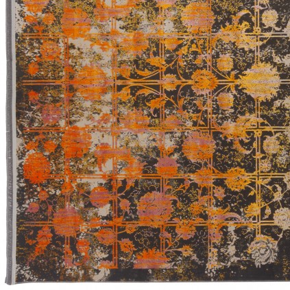 فرش ماشینی طرح خشتی نئوکلاسیک، اکریلیک، سبک پارسی، کد 100064