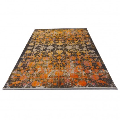 فرش ماشینی طرح خشتی نئوکلاسیک، اکریلیک، سبک پارسی، کد 100064