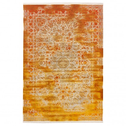 فرش ماشینی طرح لچک ترنج نئوکلاسیک، اکریلیک، سبک پارسی، کد 100066