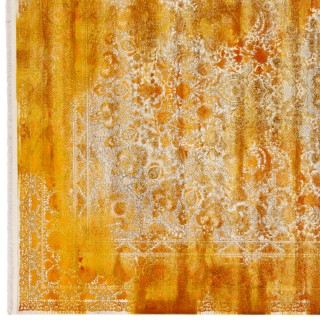 فرش ماشینی طرح لچک ترنج نئوکلاسیک، اکریلیک، سبک پارسی، کد 100066