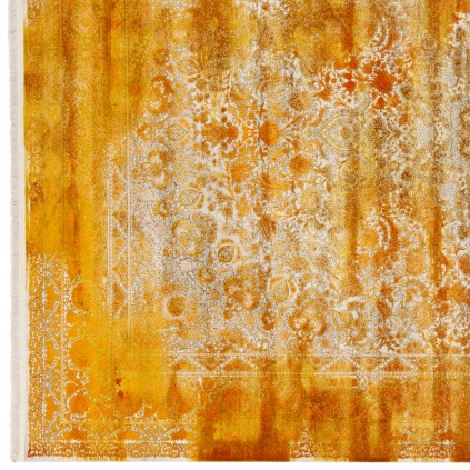 فرش ماشینی طرح لچک ترنج نئوکلاسیک، اکریلیک، سبک پارسی، کد 100066