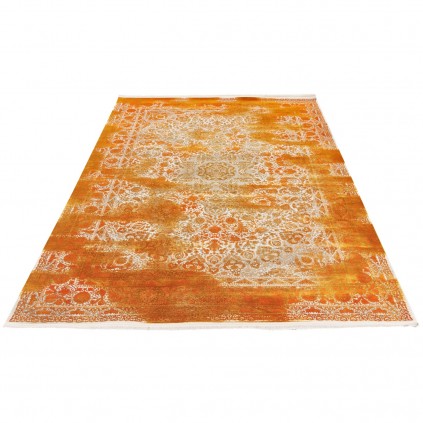 فرش ماشینی طرح لچک ترنج نئوکلاسیک، اکریلیک، سبک پارسی، کد 100066