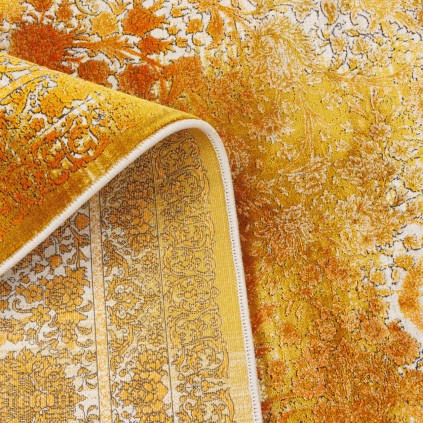 فرش ماشینی طرح لچک ترنج نئوکلاسیک، اکریلیک، سبک پارسی، کد 100066