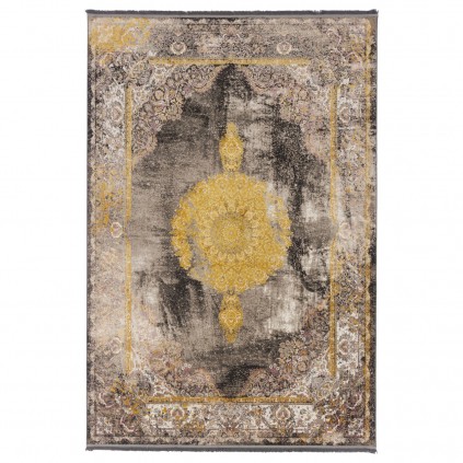 فرش ماشینی طرح لچک ترنج نئوکلاسیک، اکریلیک، سبک پارسی، کد 100068