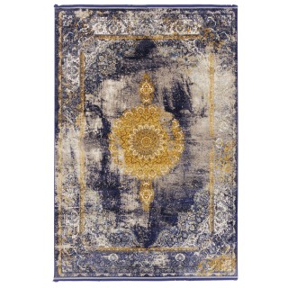 Machine-made Rug, Neoclassic Corner Medallion, Acrylic, Persian Style, Ref 100068