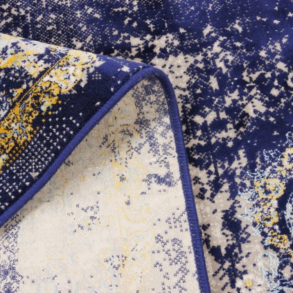 فرش ماشینی طرح لچک ترنج نئوکلاسیک، اکریلیک، سبک پارسی، کد 100068