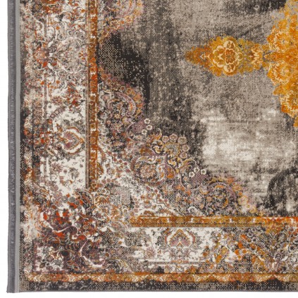 فرش ماشینی طرح لچک ترنج نئوکلاسیک، اکریلیک، سبک پارسی، کد 100068