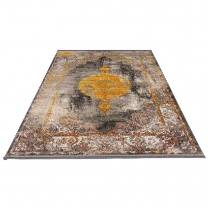 فرش ماشینی طرح لچک ترنج نئوکلاسیک، اکریلیک، سبک پارسی، کد 100068