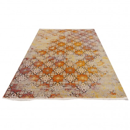 فرش ماشینی طرح بندی نئوکلاسیک، اکریلیک، سبک پارسی، کد 100069