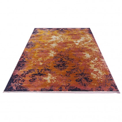 فرش ماشینی طرح بندی نئوکلاسیک، اکریلیک، سبک پارسی، کد 100070