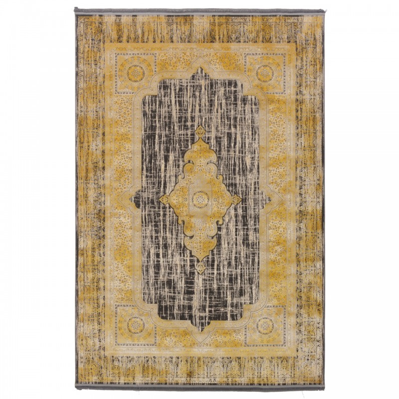 فرش ماشینی طرح لچک ترنج نئوکلاسیک، اکریلیک، سبک پارسی، کد 100072