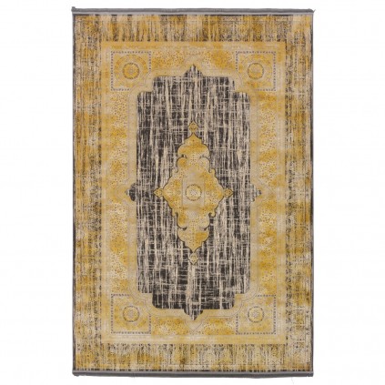 فرش ماشینی طرح لچک ترنج نئوکلاسیک، اکریلیک، سبک پارسی، کد 100072