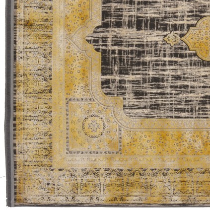 فرش ماشینی طرح لچک ترنج نئوکلاسیک، اکریلیک، سبک پارسی، کد 100072