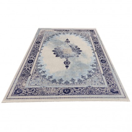 فرش ماشینی طرح لچک ترنج نئوکلاسیک، اکریلیک، سبک پارسی، کد 100076