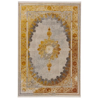 سجادة صناعية بنقشة زاوية وترنج الكلاسيكية الجديدة، أكريليك، على الطراز الفارسي، رقم 100076