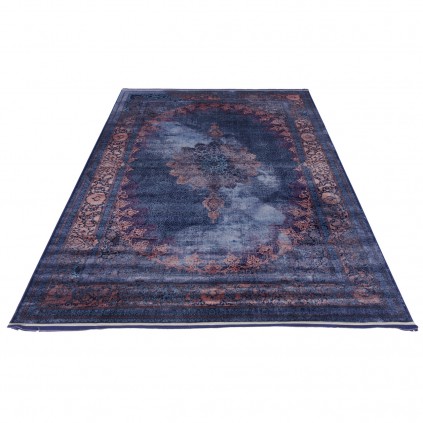 فرش ماشینی طرح لچک ترنج نئوکلاسیک، اکریلیک، سبک پارسی، کد 100076