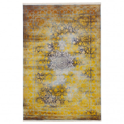 فرش ماشینی طرح لچک ترنج نئوکلاسیک، اکریلیک، سبک پارسی، کد 100077