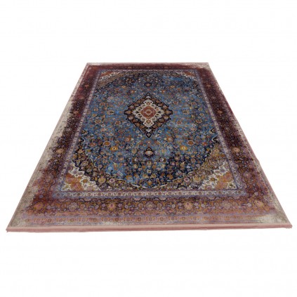 فرش ماشینی طرح لچک ترنج نئوکلاسیک، اکریلیک، سبک پارسی، کد 100079