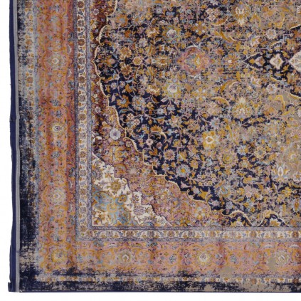 فرش ماشینی طرح لچک ترنج نئوکلاسیک، اکریلیک، سبک پارسی، کد 100079