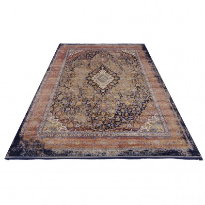 فرش ماشینی طرح لچک ترنج نئوکلاسیک، اکریلیک، سبک پارسی، کد 100079