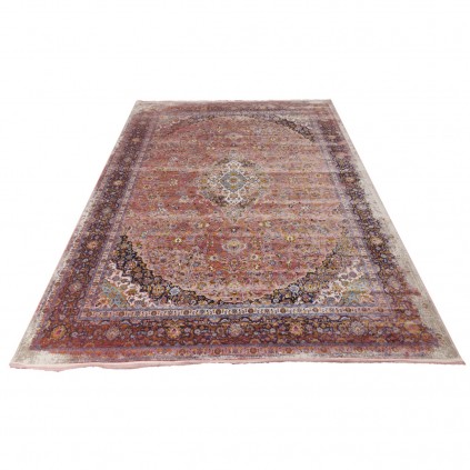 فرش ماشینی طرح لچک ترنج نئوکلاسیک، اکریلیک، سبک پارسی، کد 100079