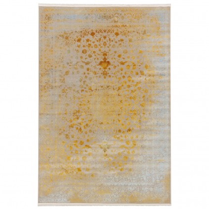 فرش ماشینی طرح لچک ترنج نئوکلاسیک، اکریلیک، سبک پارسی، کد 100080