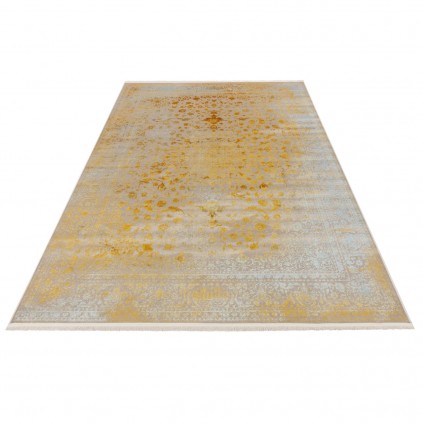 فرش ماشینی طرح لچک ترنج نئوکلاسیک، اکریلیک، سبک پارسی، کد 100080