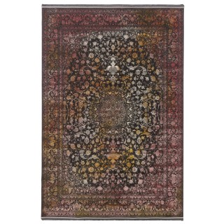 سجادة صناعية بنقشة زاوية وترنج الكلاسيكية الجديدة، أكريليك، على الطراز الفارسي، رقم 100080