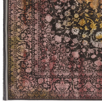 فرش ماشینی طرح لچک ترنج نئوکلاسیک، اکریلیک، سبک پارسی، کد 100080