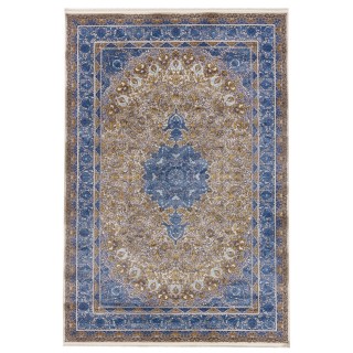 سجادة صناعية بنقشة زاوية وترنج الكلاسيكية الجديدة، أكريليك، على الطراز الفارسي، رقم 100082