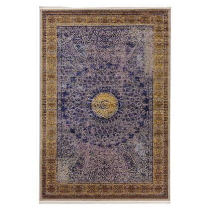 فرش ماشینی طرح گنبدی نئوکلاسیک، اکریلیک، سبک پارسی، کد 100086