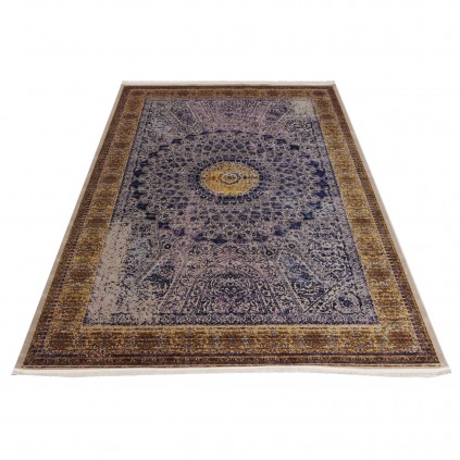 فرش ماشینی طرح گنبدی نئوکلاسیک، اکریلیک، سبک پارسی، کد 100086