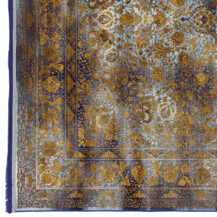 فرش ماشینی طرح لچک ترنج نئوکلاسیک، اکریلیک، سبک پارسی، کد 100090