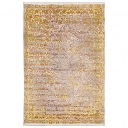 فرش ماشینی طرح لچک ترنج نئوکلاسیک، اکریلیک، سبک پارسی، کد 100090