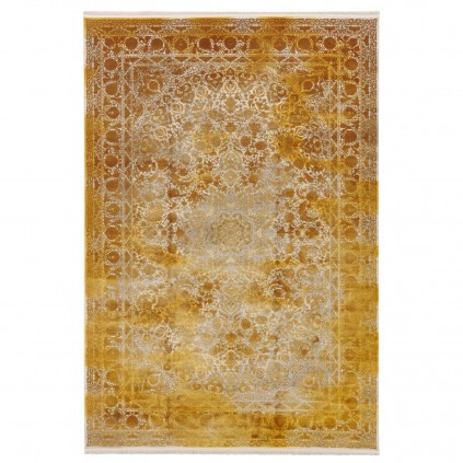 فرش ماشینی طرح لچک ترنج نئوکلاسیک، اکریلیک، سبک پارسی، کد 100090