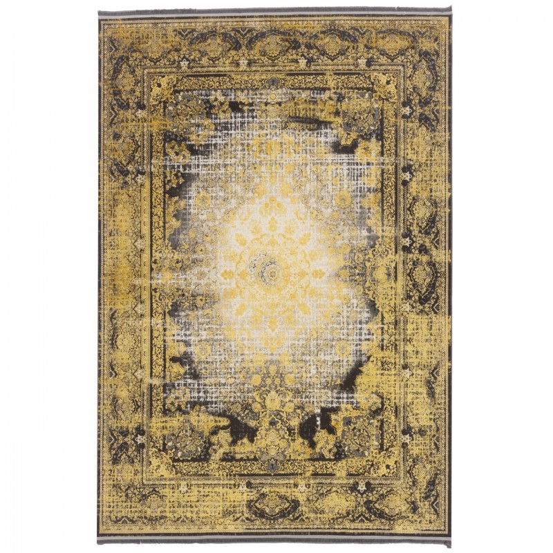 فرش ماشینی طرح لچک ترنج نئوکلاسیک، اکریلیک، سبک پارسی، کد 100092