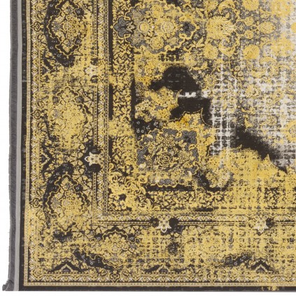 فرش ماشینی طرح لچک ترنج نئوکلاسیک، اکریلیک، سبک پارسی، کد 100092