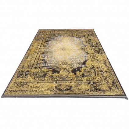 فرش ماشینی طرح لچک ترنج نئوکلاسیک، اکریلیک، سبک پارسی، کد 100092