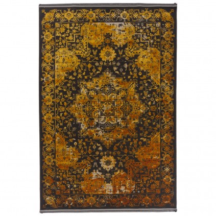 فرش ماشینی طرح لچک ترنج نئوکلاسیک، اکریلیک، سبک پارسی، کد 100094