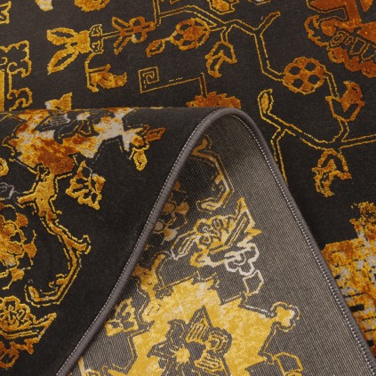 فرش ماشینی طرح لچک ترنج نئوکلاسیک، اکریلیک، سبک پارسی، کد 100094