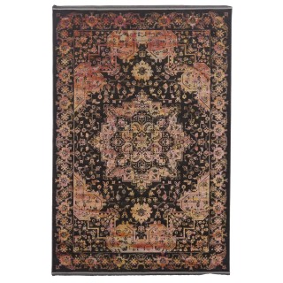 Machine-made Rug, Neoclassic Corner Medallion, Acrylic, Persian Style, Ref 100094