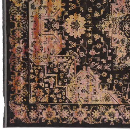 فرش ماشینی طرح لچک ترنج نئوکلاسیک، اکریلیک، سبک پارسی، کد 100094