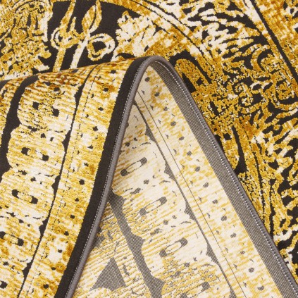 فرش ماشینی طرح لچک ترنج نئوکلاسیک، اکریلیک، سبک پارسی، کد 100098