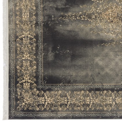 فرش ماشینی طرح ترنج دار نئوکلاسیک، اکریلیک، سبک پارسی، کد 100100