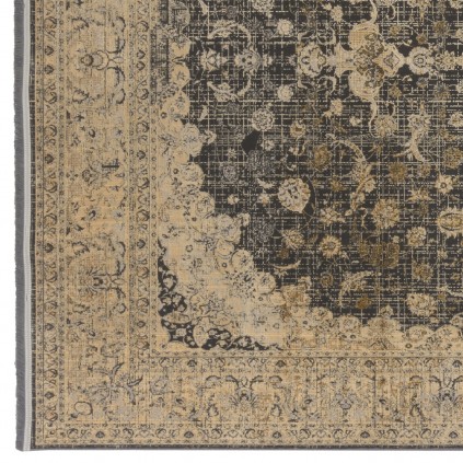 فرش ماشینی طرح لچک ترنج نئوکلاسیک، اکریلیک، سبک پارسی، کد 100101